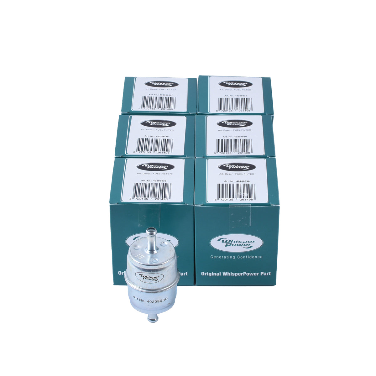 WhisperPower kütusefilter, 6 tk pakk (40209030) – 40289030