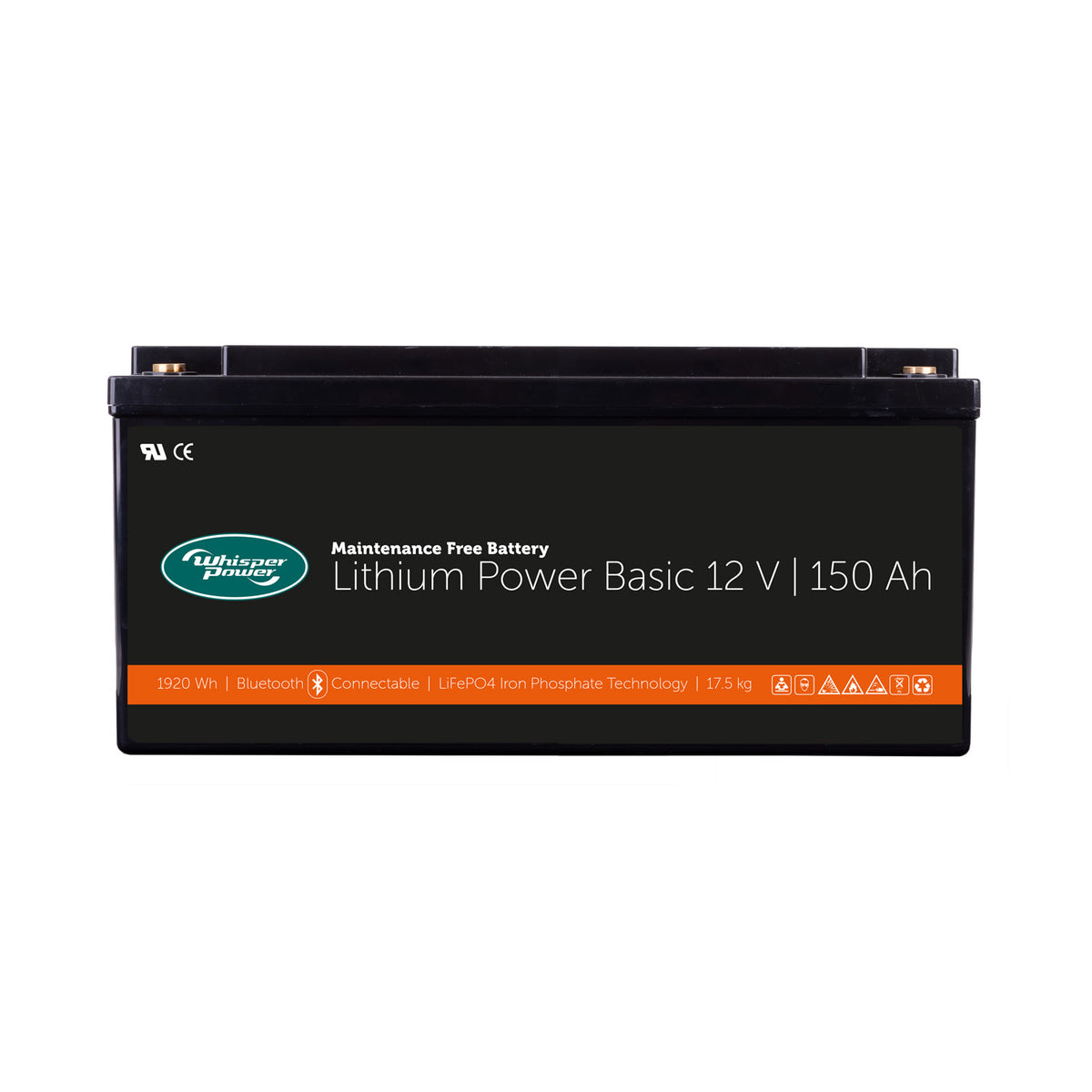 WhisperPower liitiumaku Lithium Power Basic 12 V 150 Ah, Bluetooth – 40291203