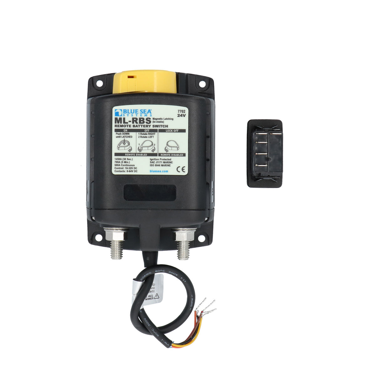 WhisperPower magnetlukustusega akulüliti 500 A / 24 V koos kauglülitiga – 50214732