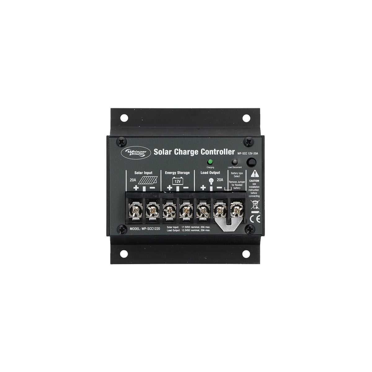 WhisperPower saulės įkrovimo valdiklis PWM 12 V 20 A – 60110411