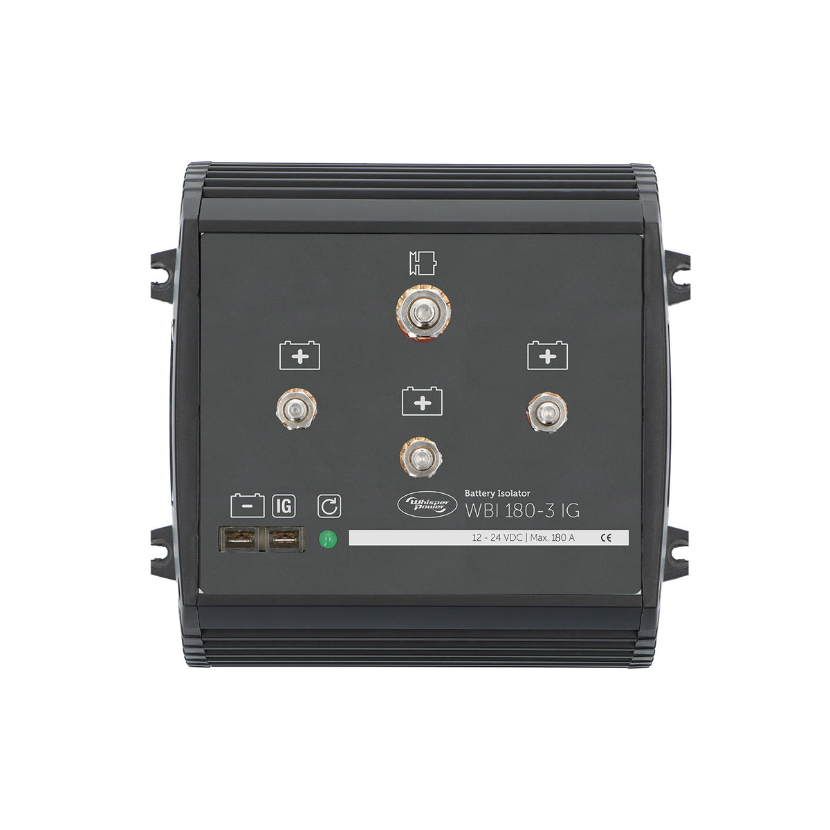 WhisperPower elektroninis akumuliatorių izoliatorius WBI 180 A, 3 išėjimai, IG – 60115013