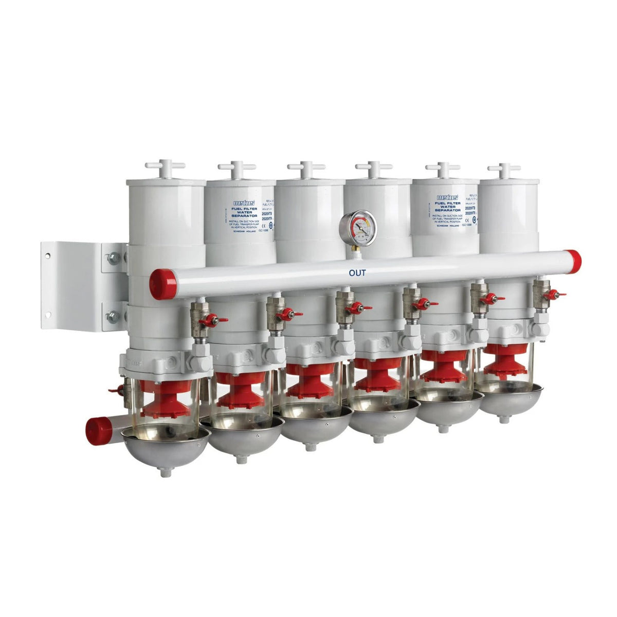 Vetus vandens separatorius / kuro filtras CE/ABYC, 4 nuosekliai, 30 mikronų, max 36 l/min (2160 l/h) – 83100VTE