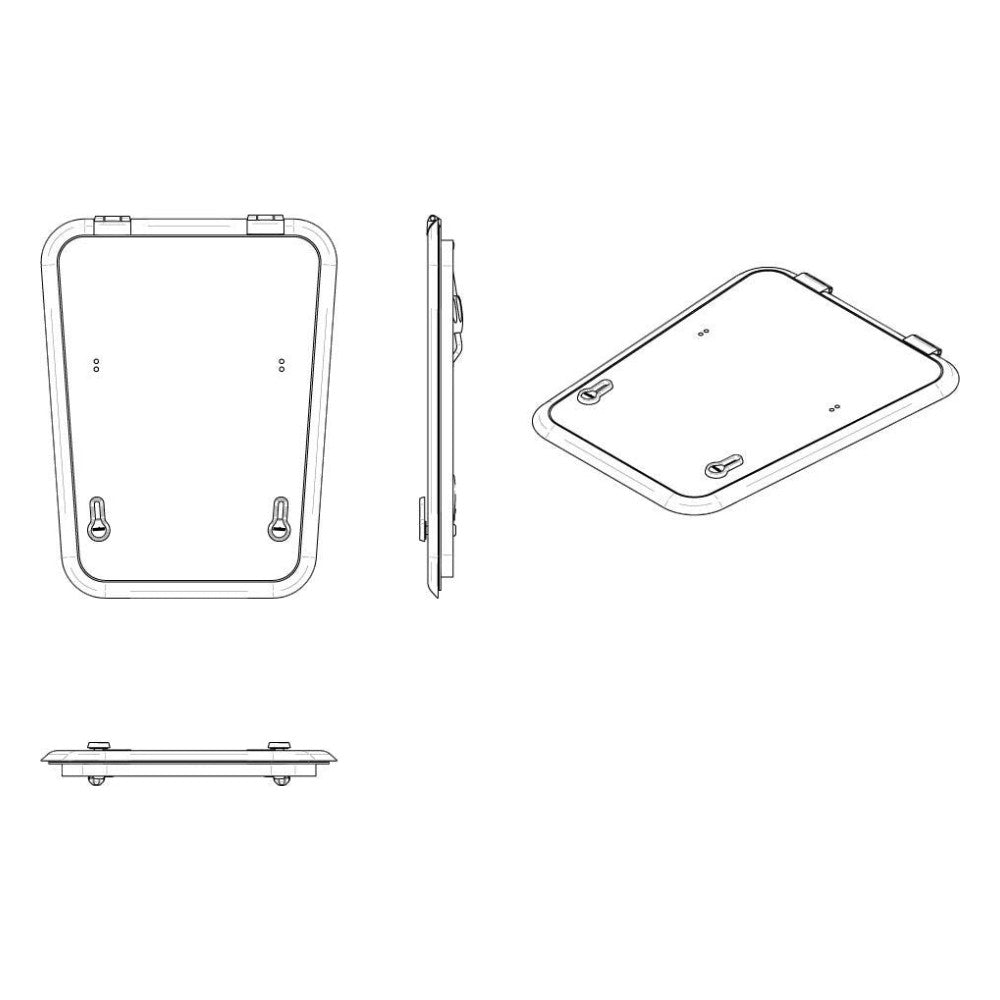 Vetus Altus trapecijos formos liukas, tipas 46T (išpjova 464 x 607 x 378 mm) – ALA46TL – nuotrauka 3