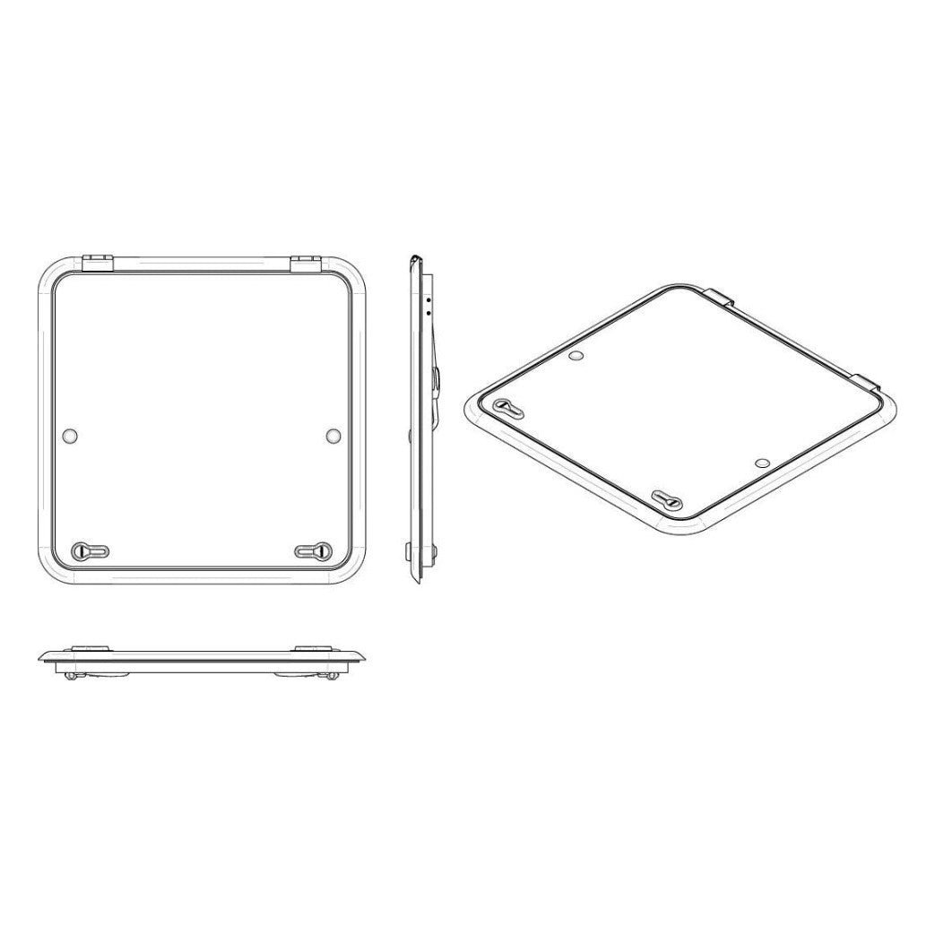 Vetus Altus įlipimo liukas, tipas 6363 (išpjova 627 x 627 mm) – ALT6363SL – nuotrauka 4