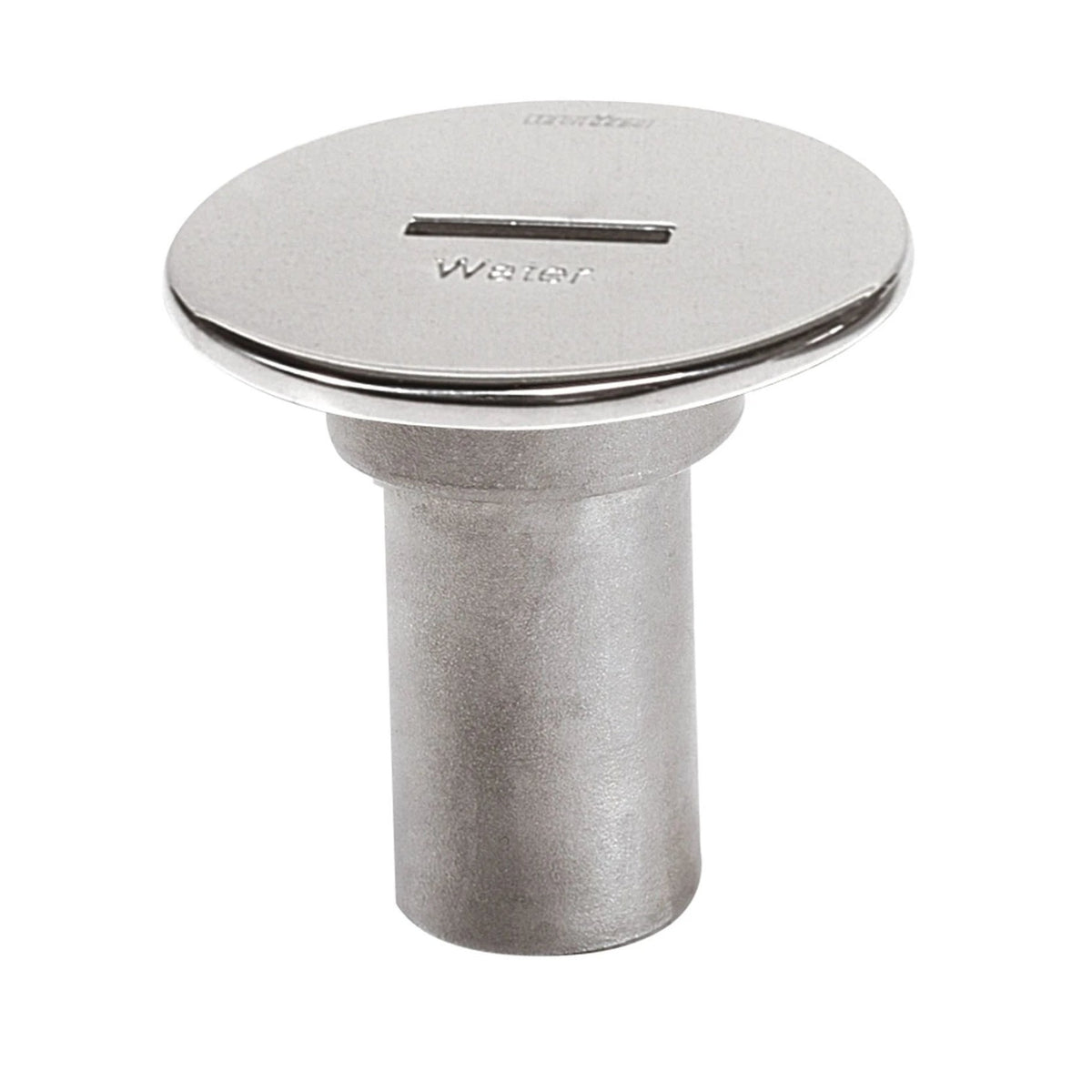 Vetus įpylimo dangtelis „WATER“, nerūdijantis plienas, žarnai Ø 38 mm, dangtelis Ø 87 mm, L = 75 mm – CAPW38S
