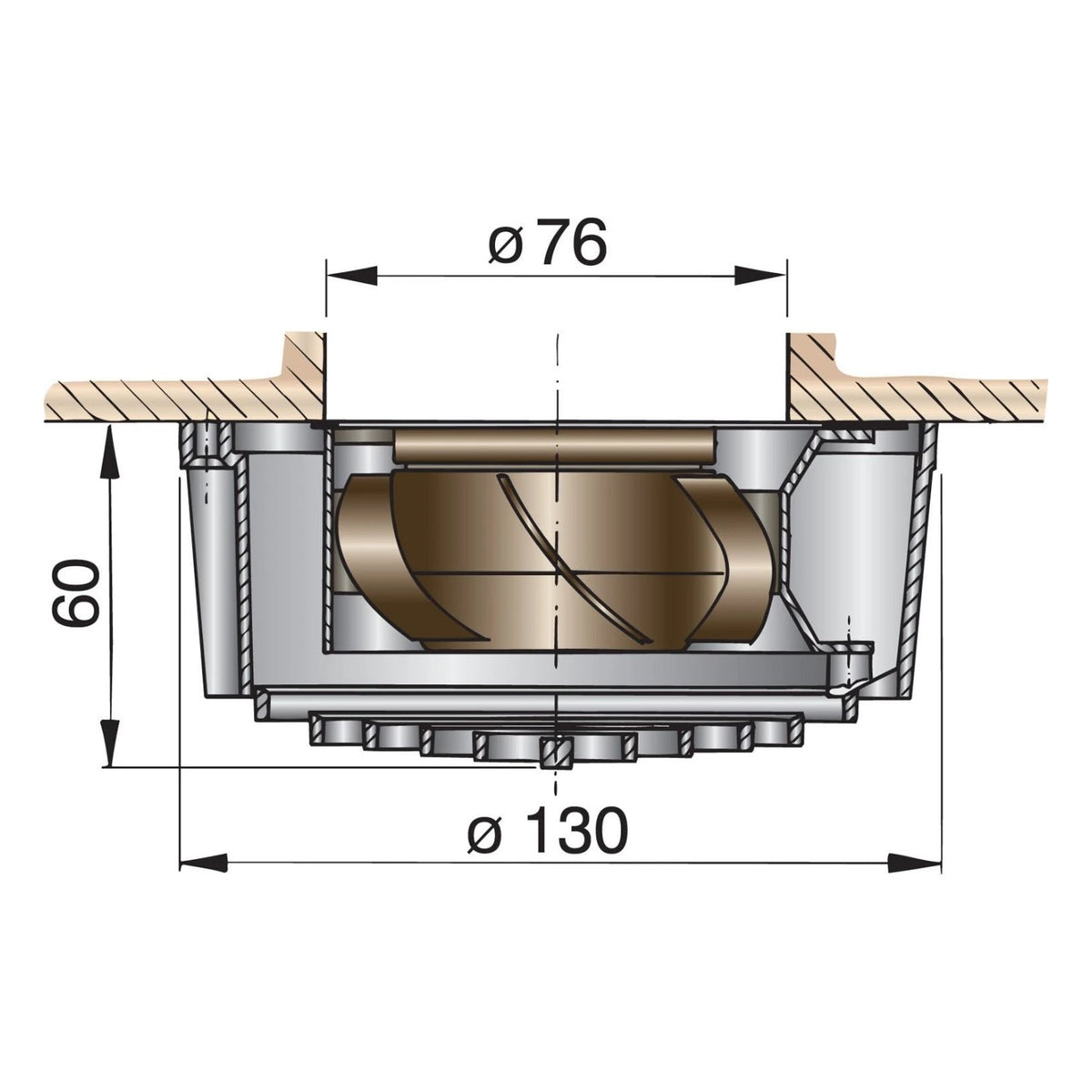 Vetus elektrinis ventiliatorius 12 V – FAN12