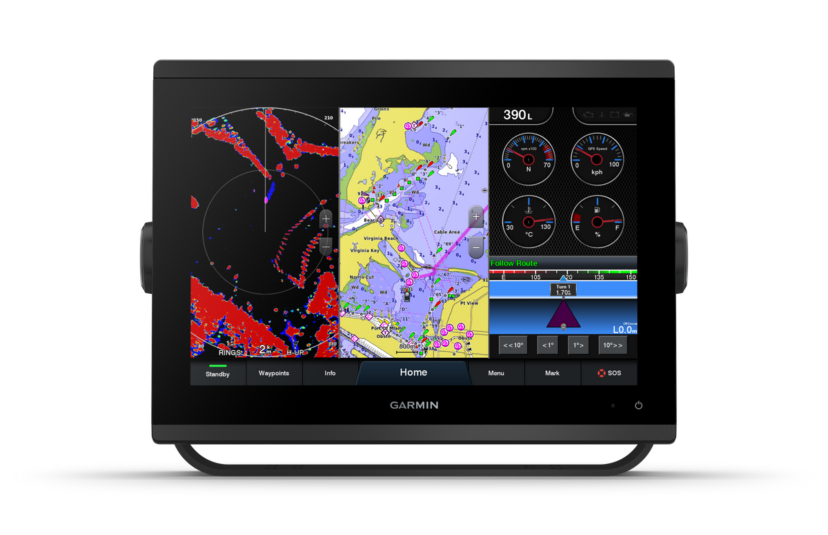 GARMIN GPSMAP 1223xsv – 12" čartploteris‑echolotas su UHD sonaru – nuotrauka 3