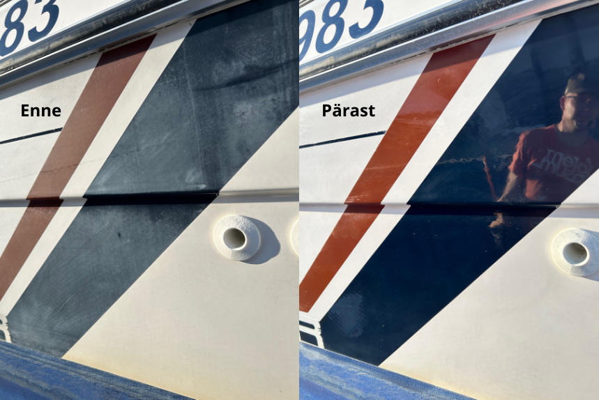 Nautic Clean 12 PRO-MEDIUM poliravimo priemonė išblukusiems gelkouto ir dažytiems paviršiams 500 ml – nuotrauka 2
