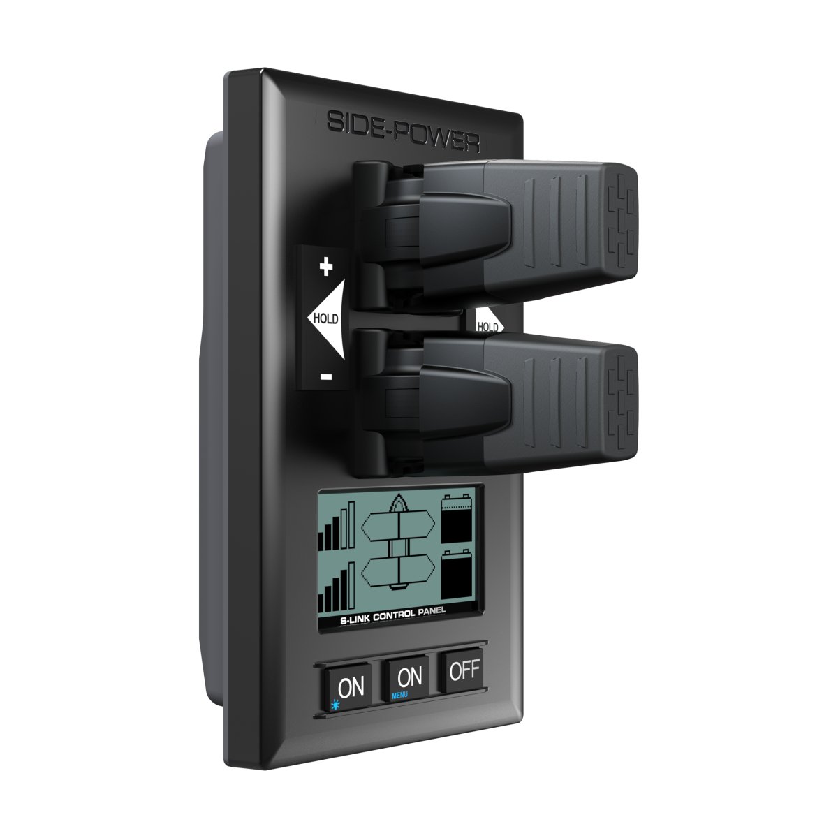 Sleipner S-Link kahe joystickiga paneel, hoidmisfunktsioon ja LCD, 12/24 V – pilt 2