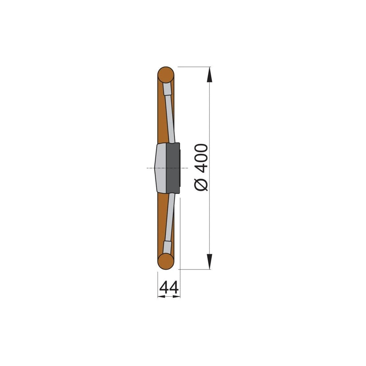 Vetus vairaratis PRO su poliuretano ratlankiu, Ø 40 cm – PRO40P