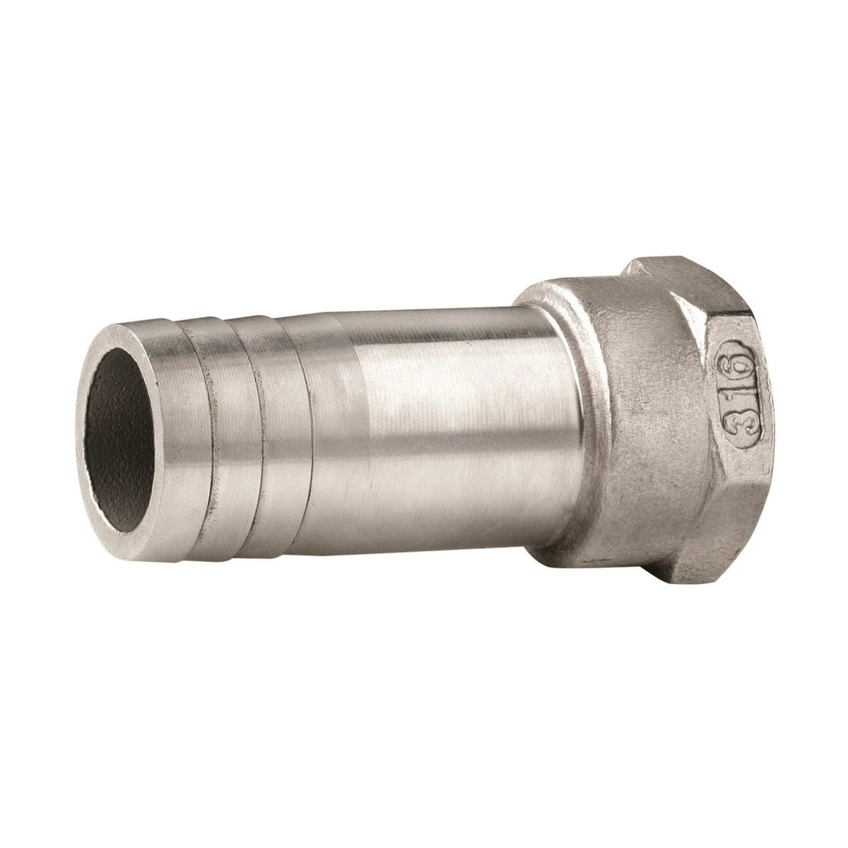 Vetus žarnos jungtis, nerūdijantis plienas, vidinis sriegis G1", žarna Ø 25 mm – QA05FF-25