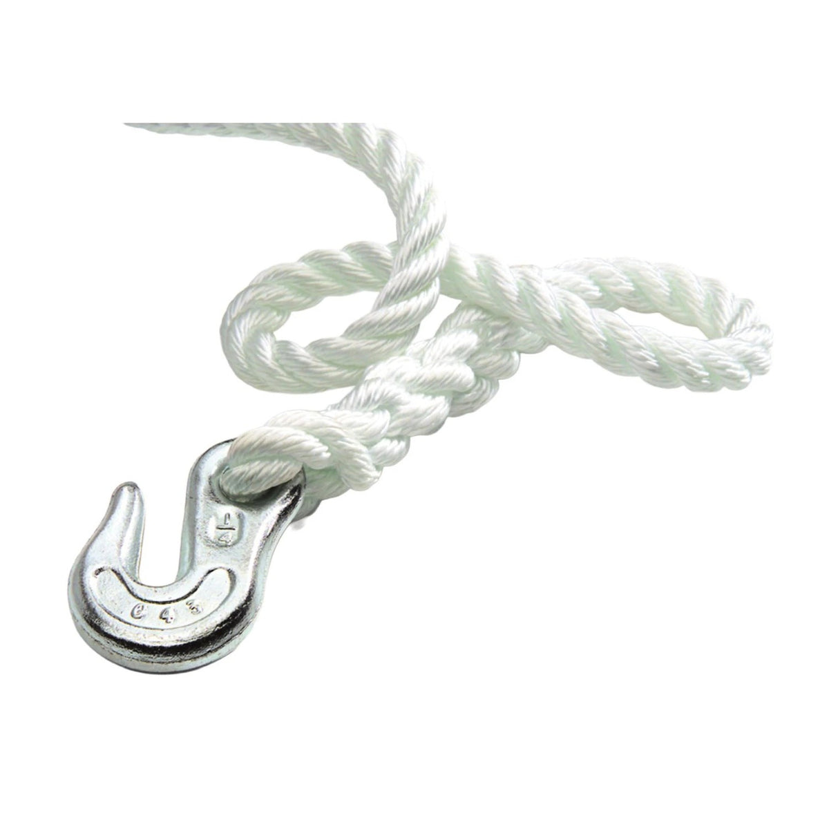 Maxwell grandinės amortizatorius, kablys 6/7 mm + 1,5 m Ø 12 mm nailoninis lynas (8 sruogų) – SP3174