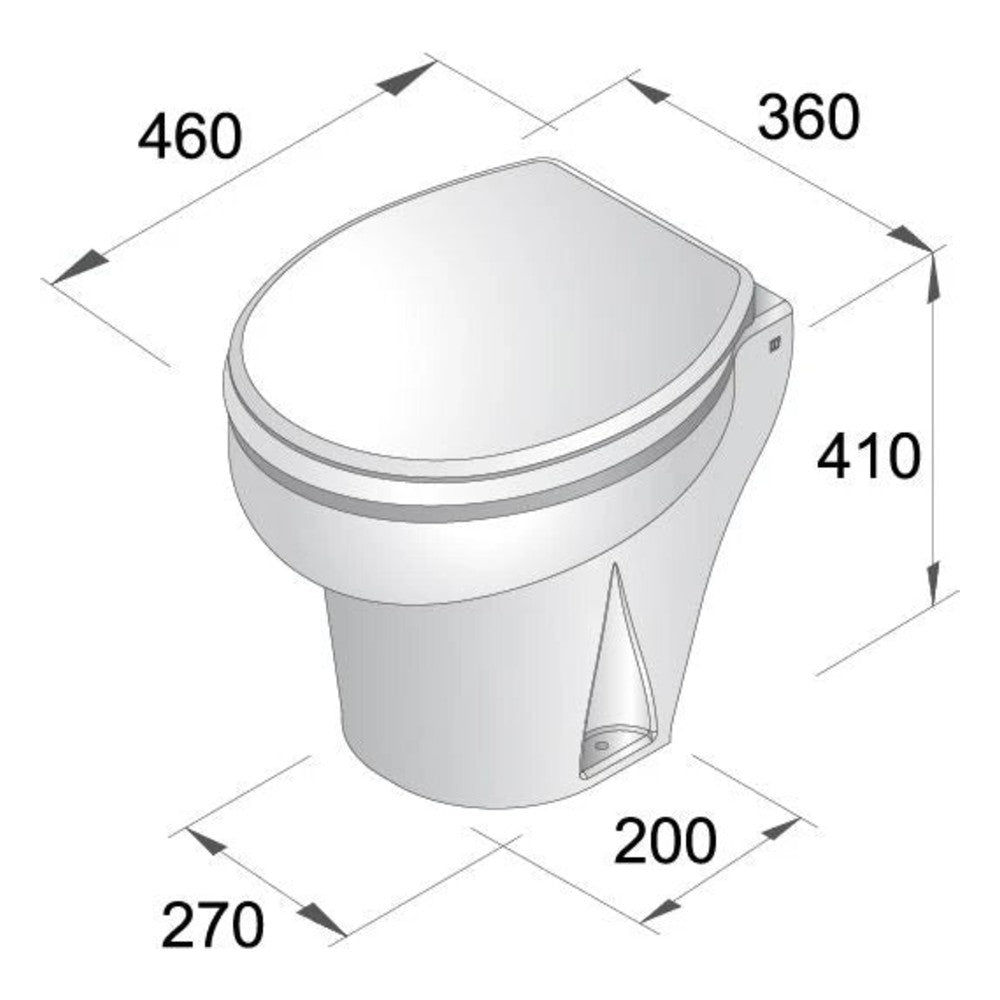 Vetus laivo tualetas 12 V – TMS12Q