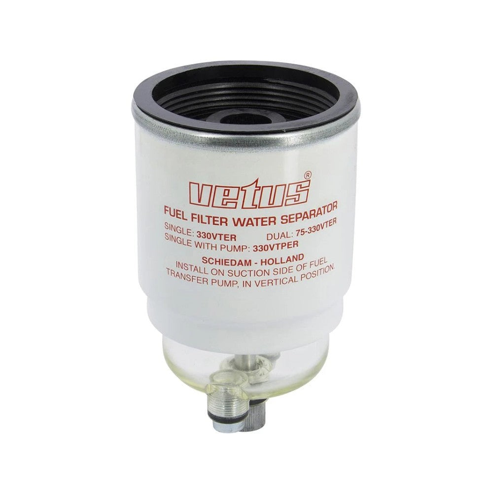 Vetus atsarginis kuro filtro elementas CE/ABYC, 30 mikronų, max 190 l/h – raudonas – VT33ER