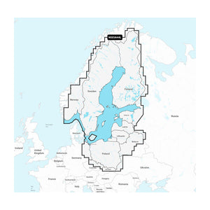 Garmin Navionics+ jūrlapis: Baltijos jūra