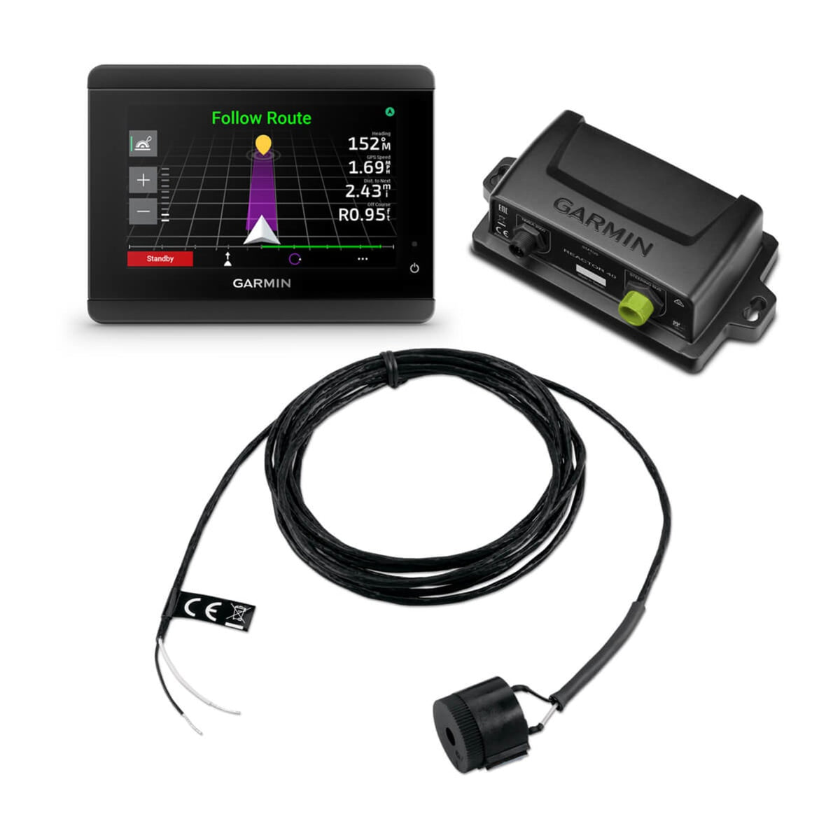Garmin Reactor 40 standartinis steer-by-wire pagrindinis rinkinys