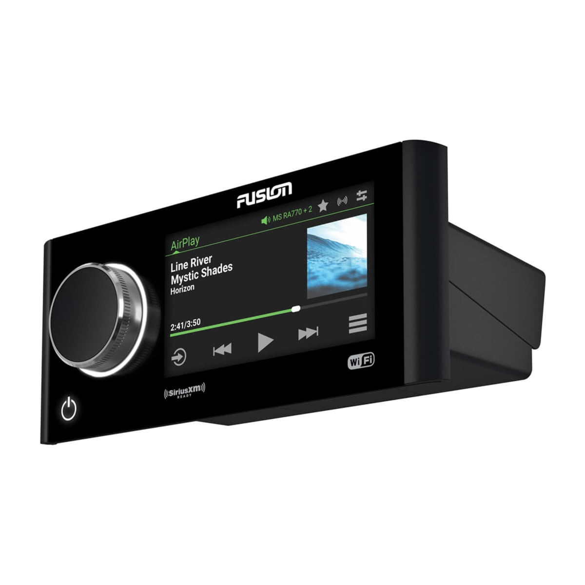 Fusion Apollo MS-RA770 – laivo garso sistema su jutikliniu ekranu ir Wi-Fi