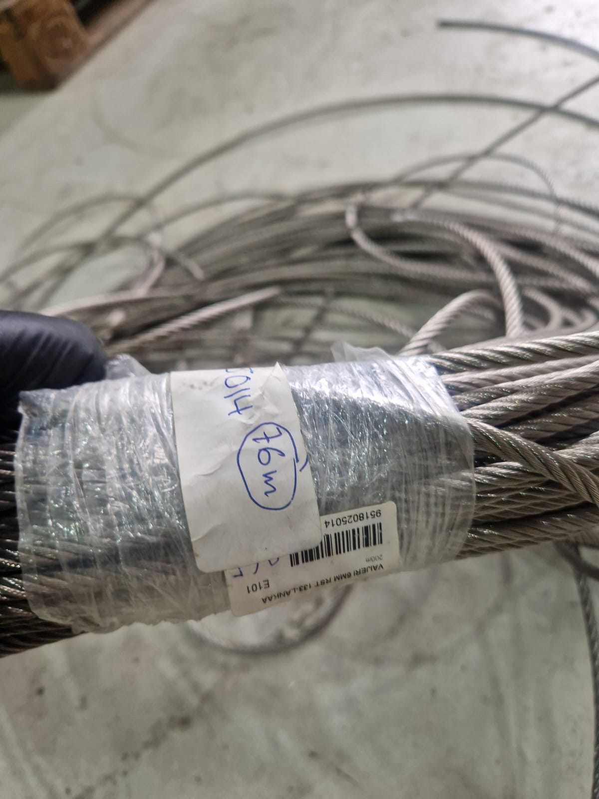 Nerūdijantis vantas / trosas 6 mm, 133 vielų (kaina už metrą)