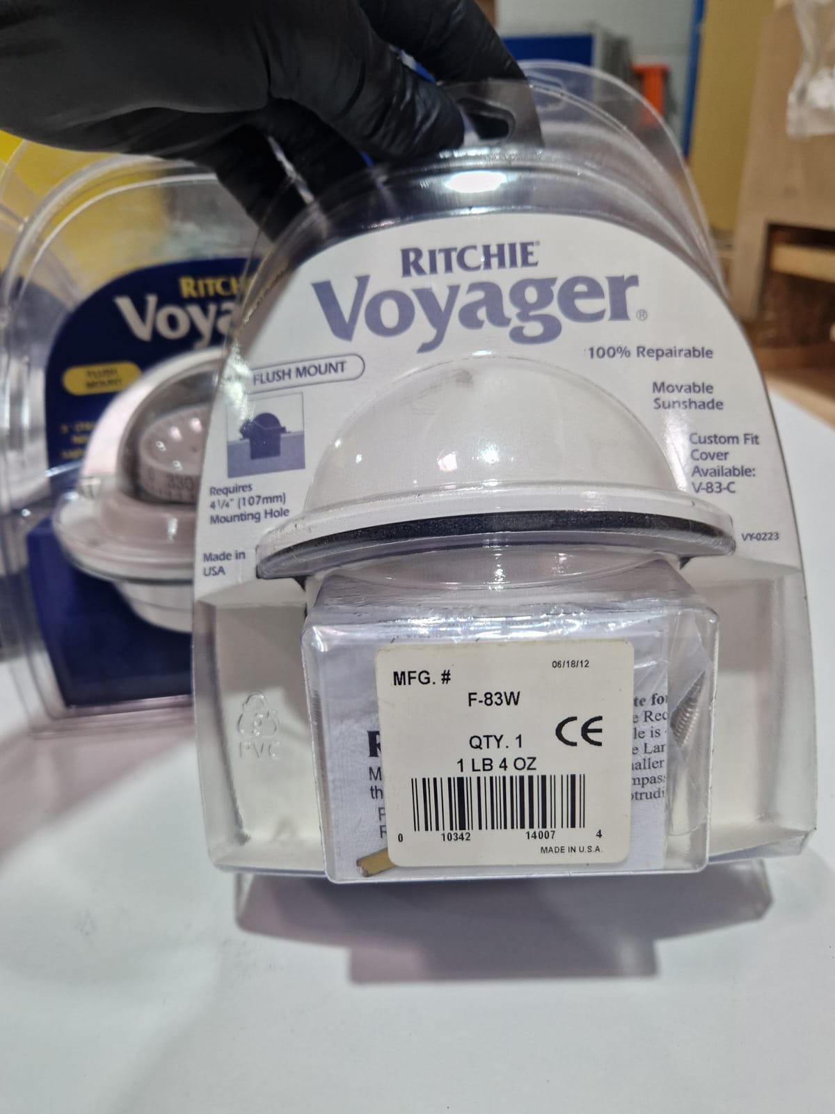 Plastimo/Voyager CombiDial F-83W įleidžiamas kompasas