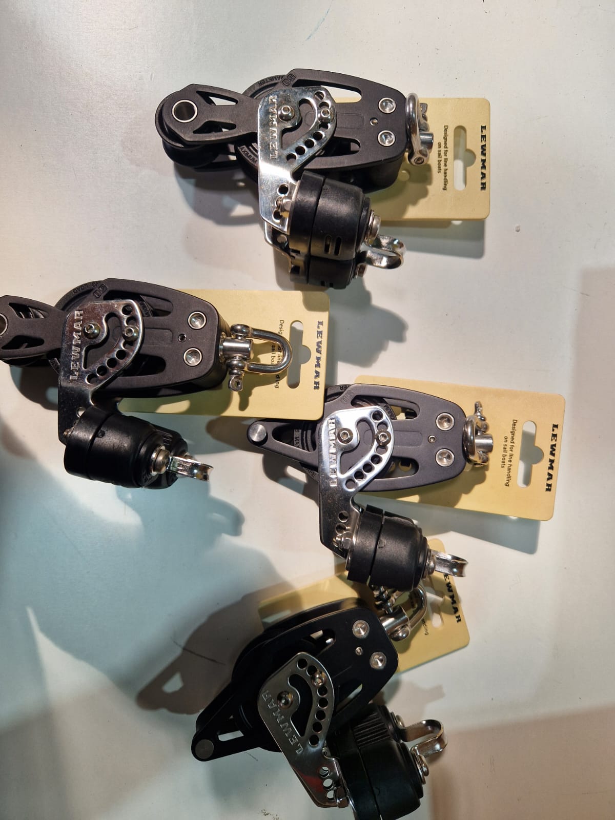 Lewmar HTX 50 mm fiddle blokas su kumšteliu