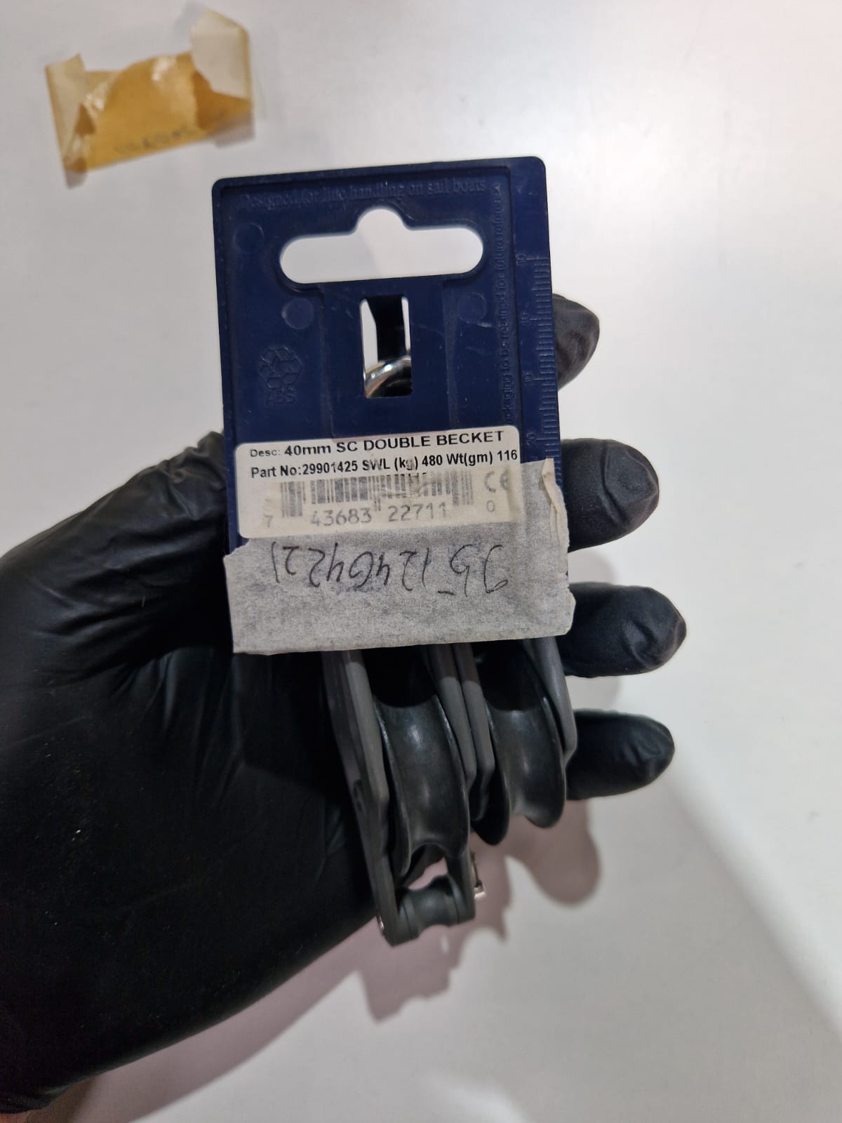 Lewmar 40 mm SC dvigubas blokas su beketu