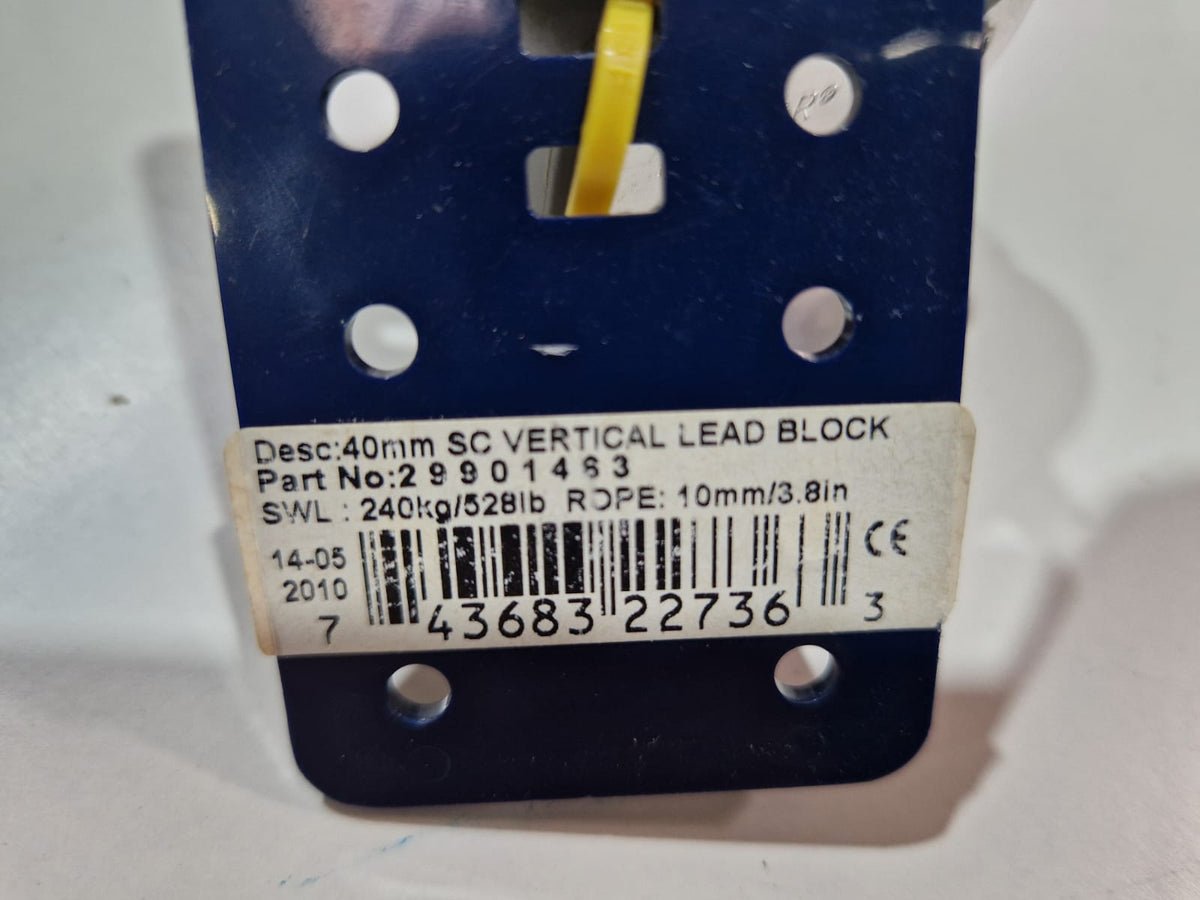 Lewmar 40 mm SC vertikalus kreipiamasis blokas