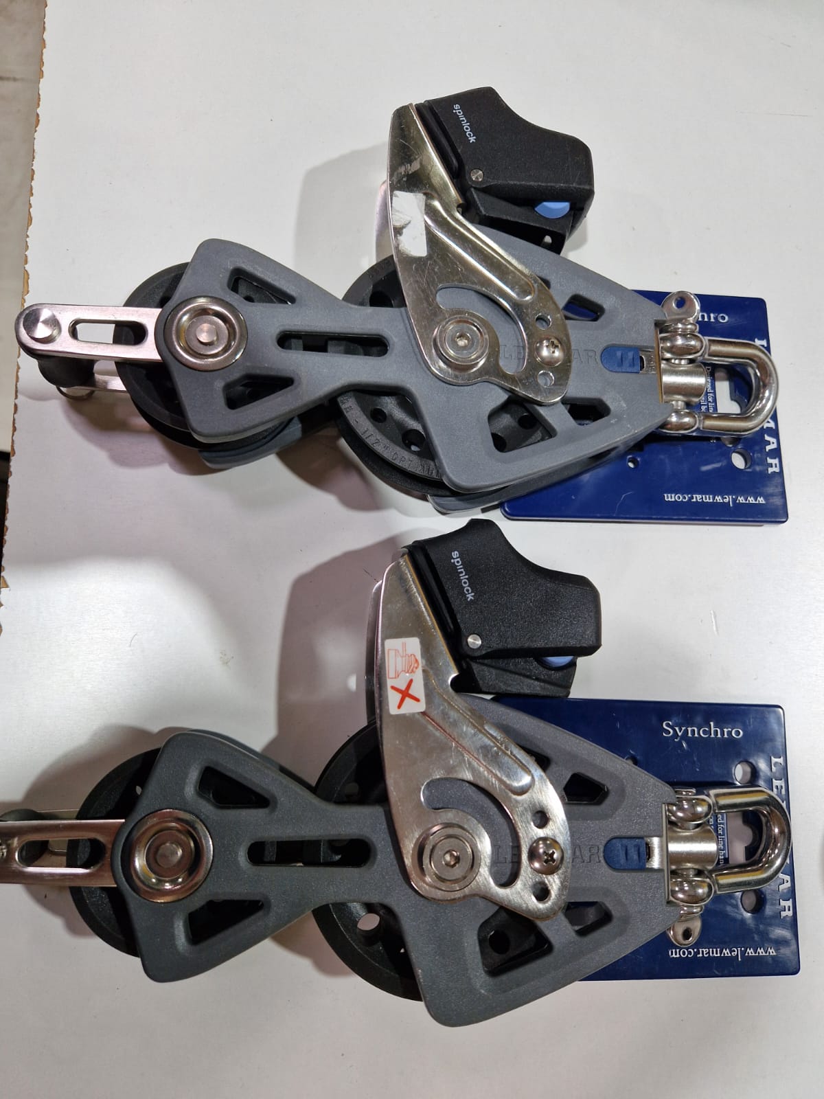 Lewmar 90 mm fiddle blokas su beketu ir kumšteliu