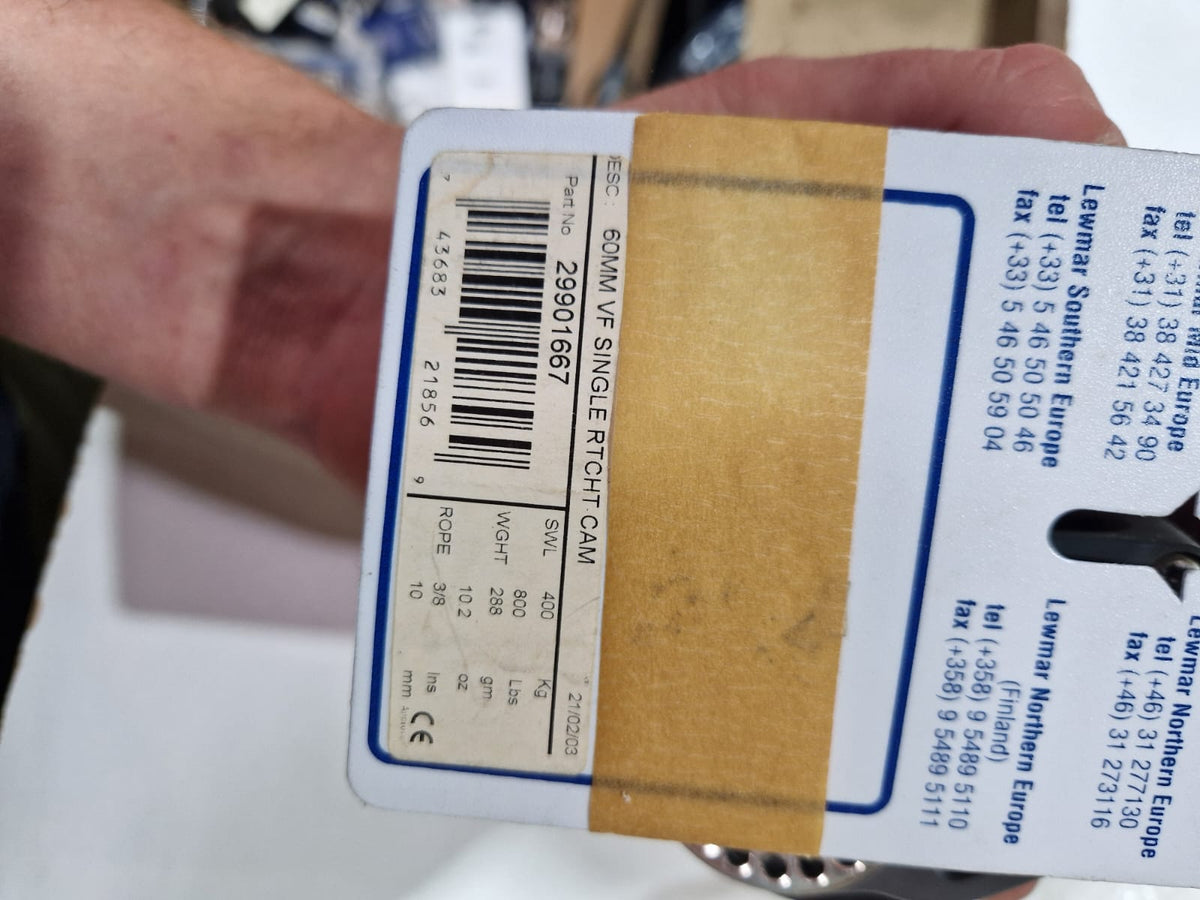 Lewmar 60 mm VF ratchet viengubas blokas su kumšteliu