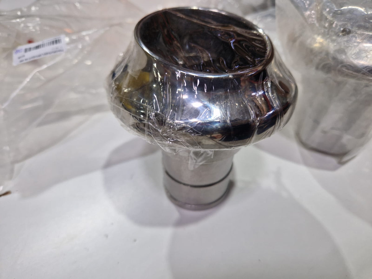 Veidrodiniu blizgesiu poliruotas AISI 316 išmetimo vamzdis Ø 50 mm