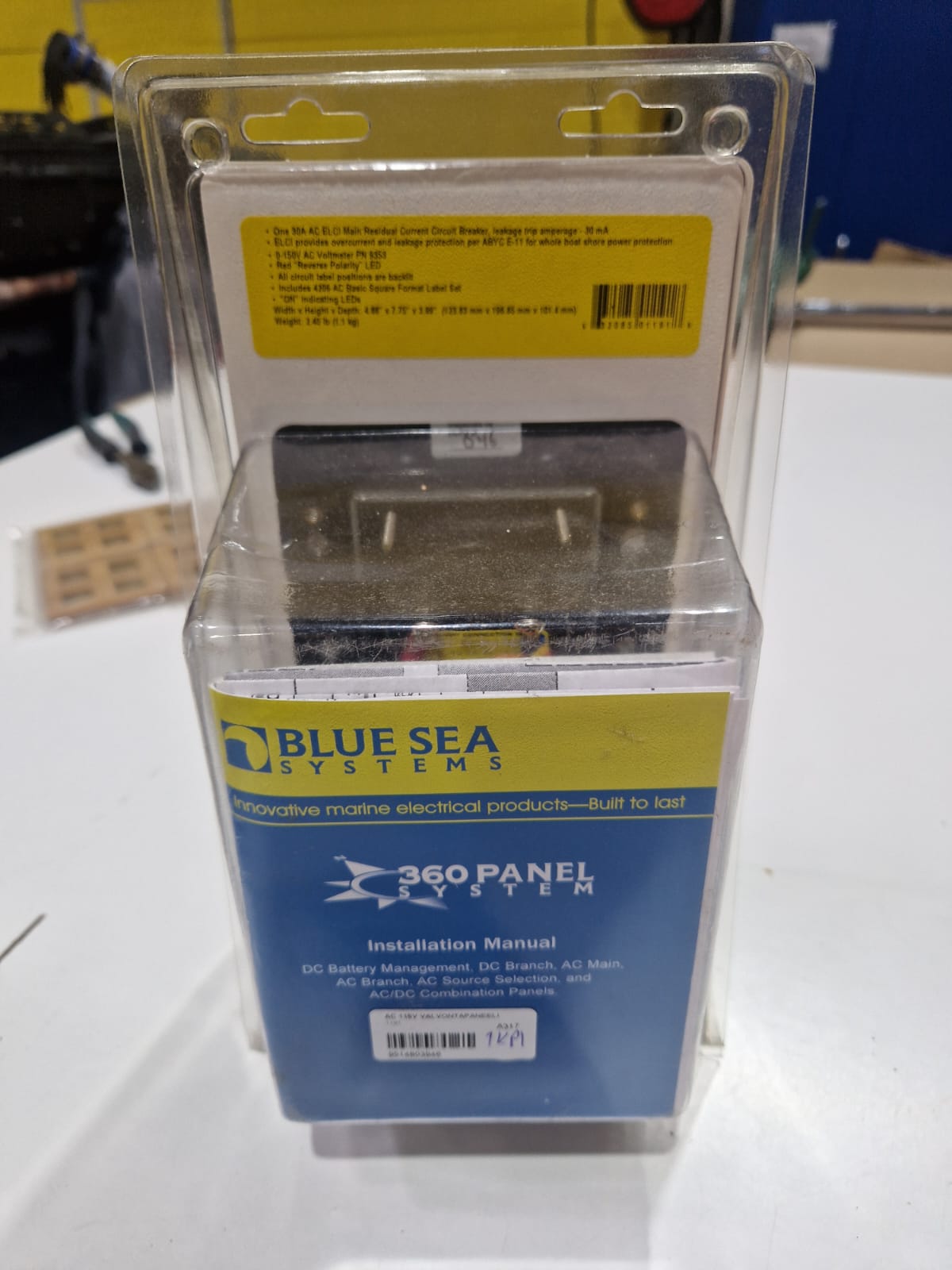 Blue Sea 120 V AC ELCI pagrindinis skydelis