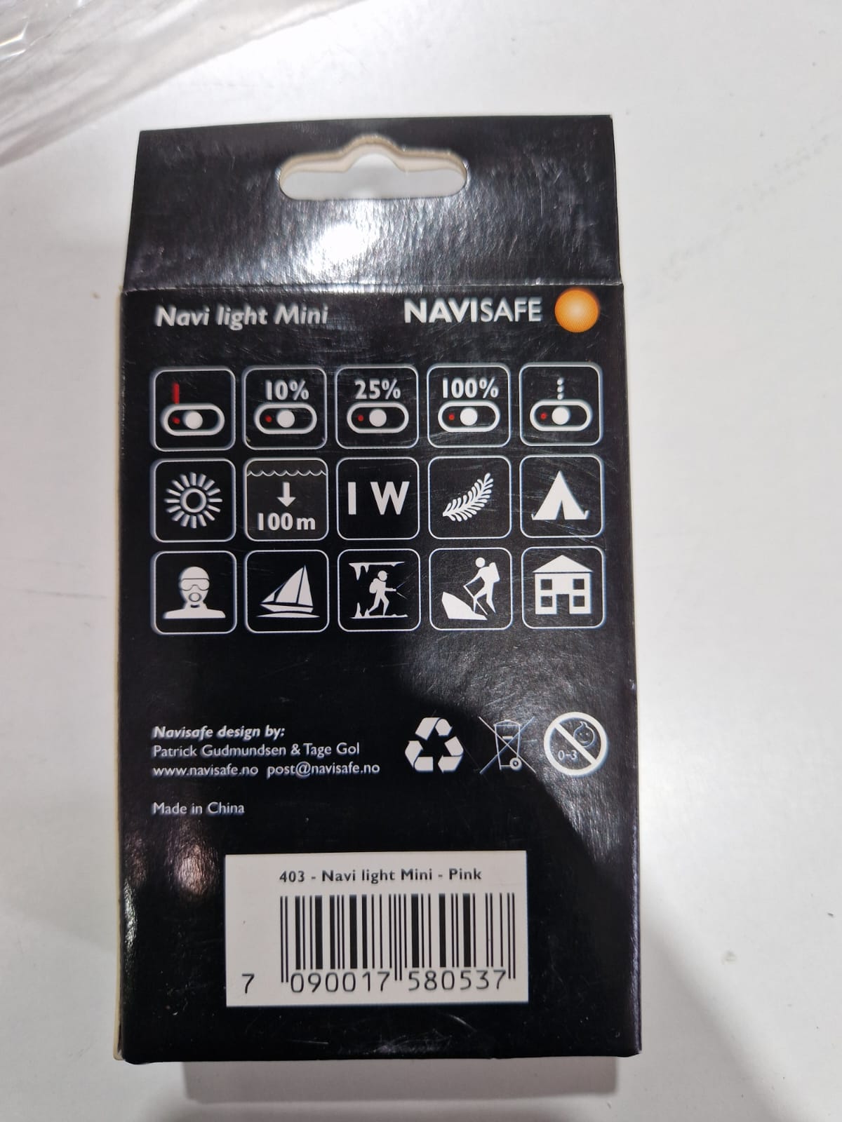 Navisafe Mini 403 rožinis žibintas