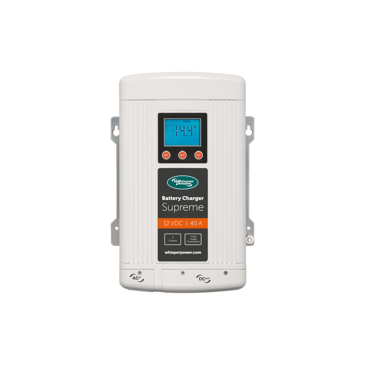 WhisperPower akumuliatorių įkroviklis Supreme 12 V – 40 A, 3 išėjimai – 61112304