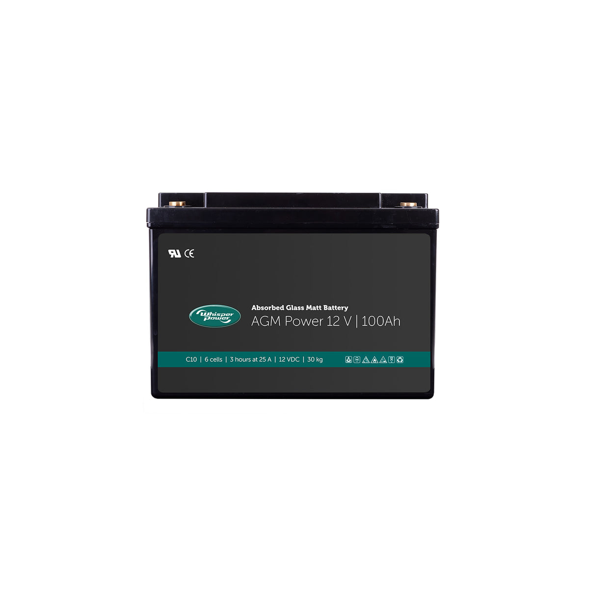 WhisperPower AGM akumuliatorius 12 V 100 Ah – 40290031