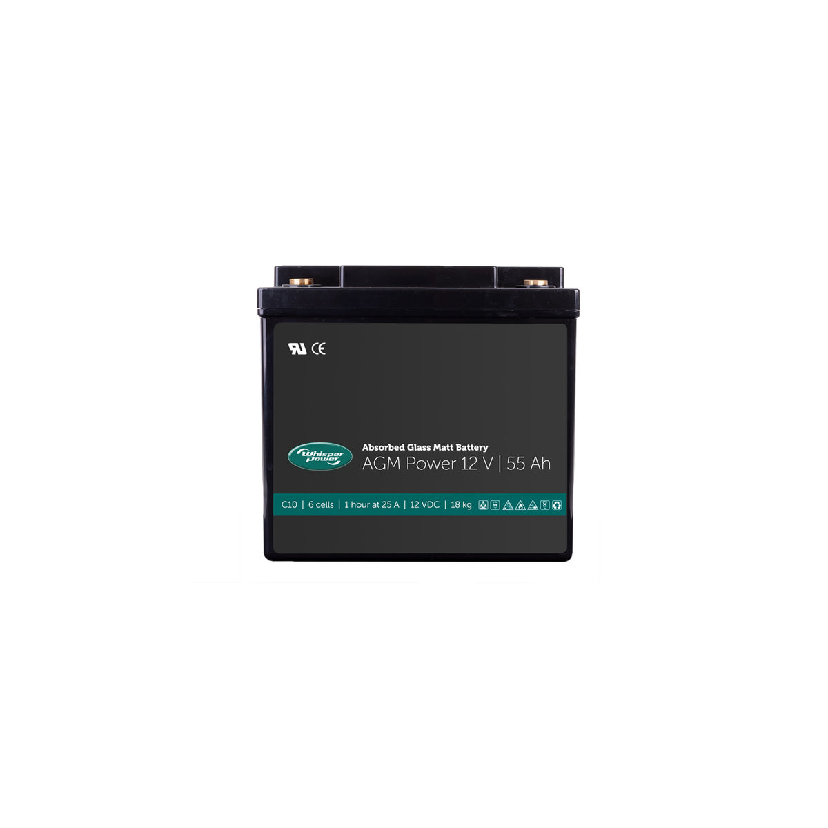 WhisperPower AGM akumuliatorius 12 V 55 Ah – 40290060
