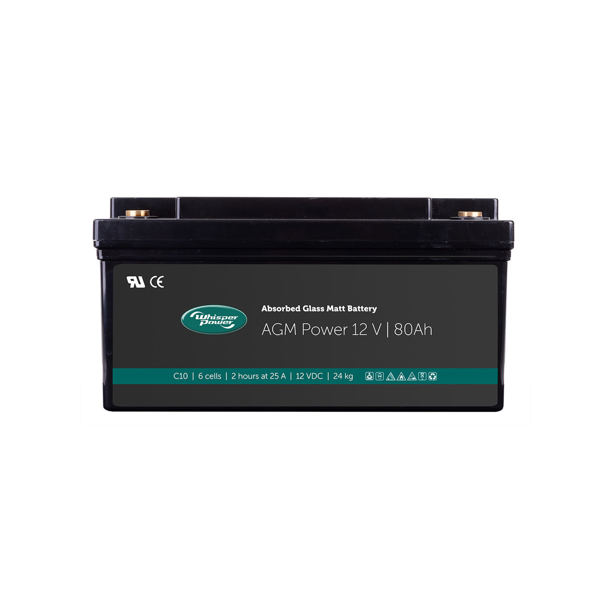 WhisperPower AGM akumuliatorius 12 V 80 Ah – 40290061