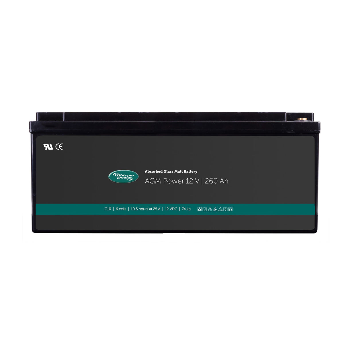 WhisperPower AGM akumuliatorius 12 V 260 Ah – 40290064