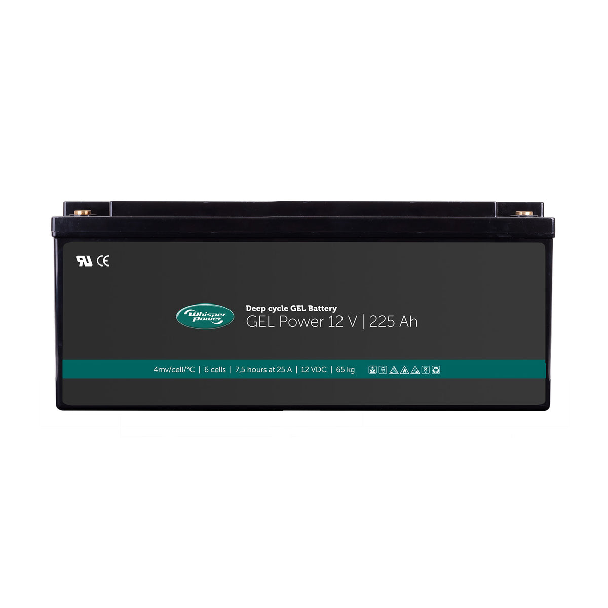 WhisperPower GEL akumuliatorius 12 V 225 Ah, giliojo ciklo – 40290073