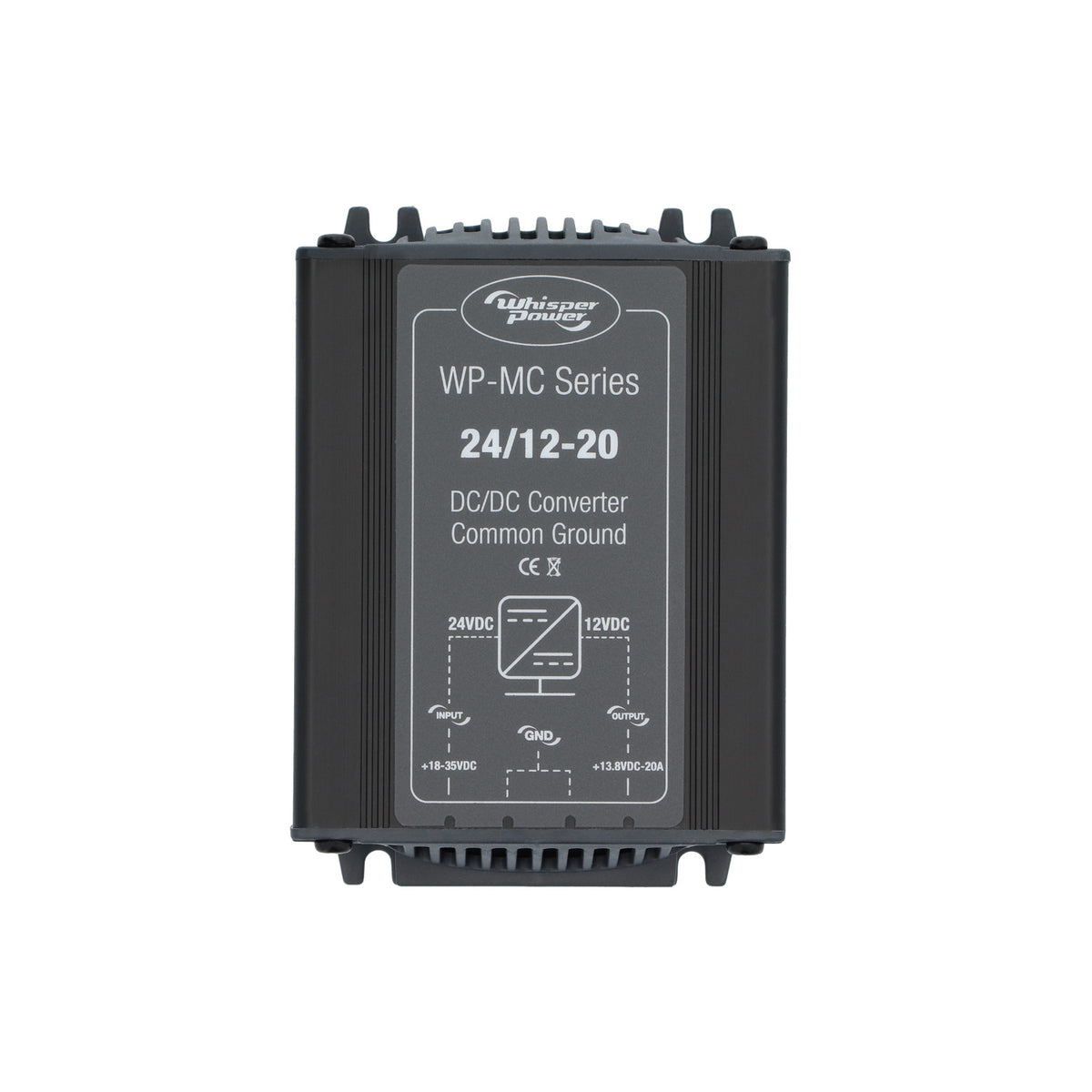 WhisperPower DC-DC muundur MC 24/12 V 20 A, ühine miinus – 60110011