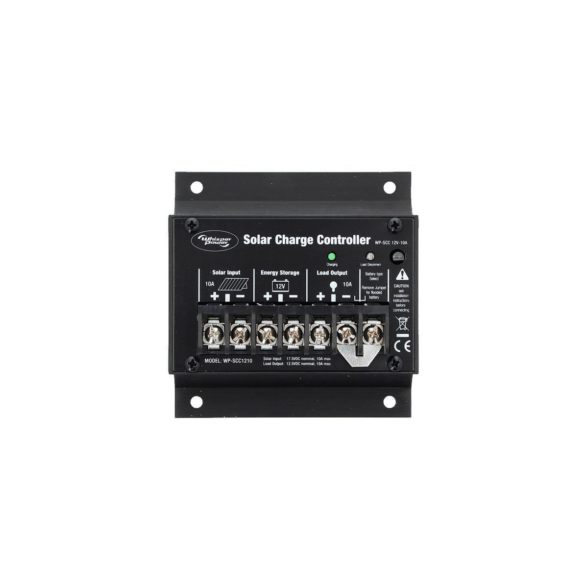 WhisperPower saulės įkrovimo valdiklis PWM 12 V 10 A – 60110409