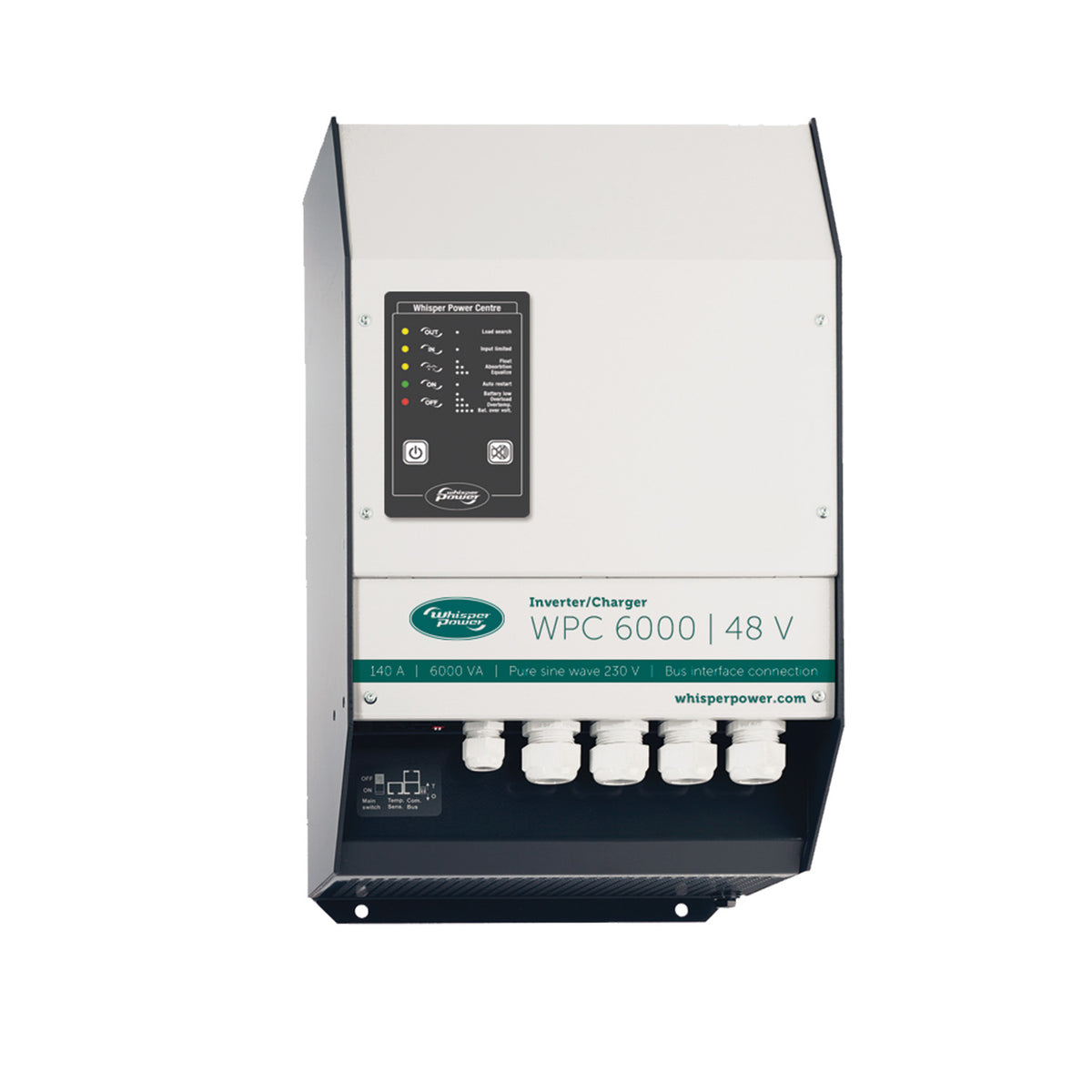 WhisperPower inverteris-įkroviklis WPC 48 V / 6000 VA – 100 A – 60201317