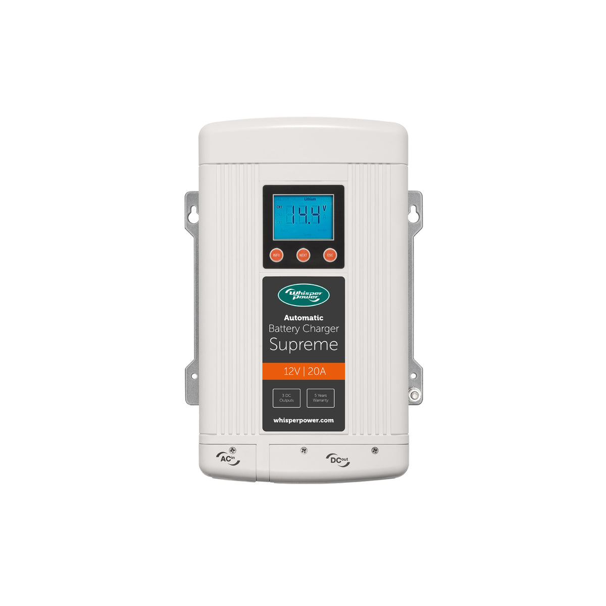 WhisperPower akumuliatorių įkroviklis Supreme 12 V – 20 A, 3 išėjimai – 61112302