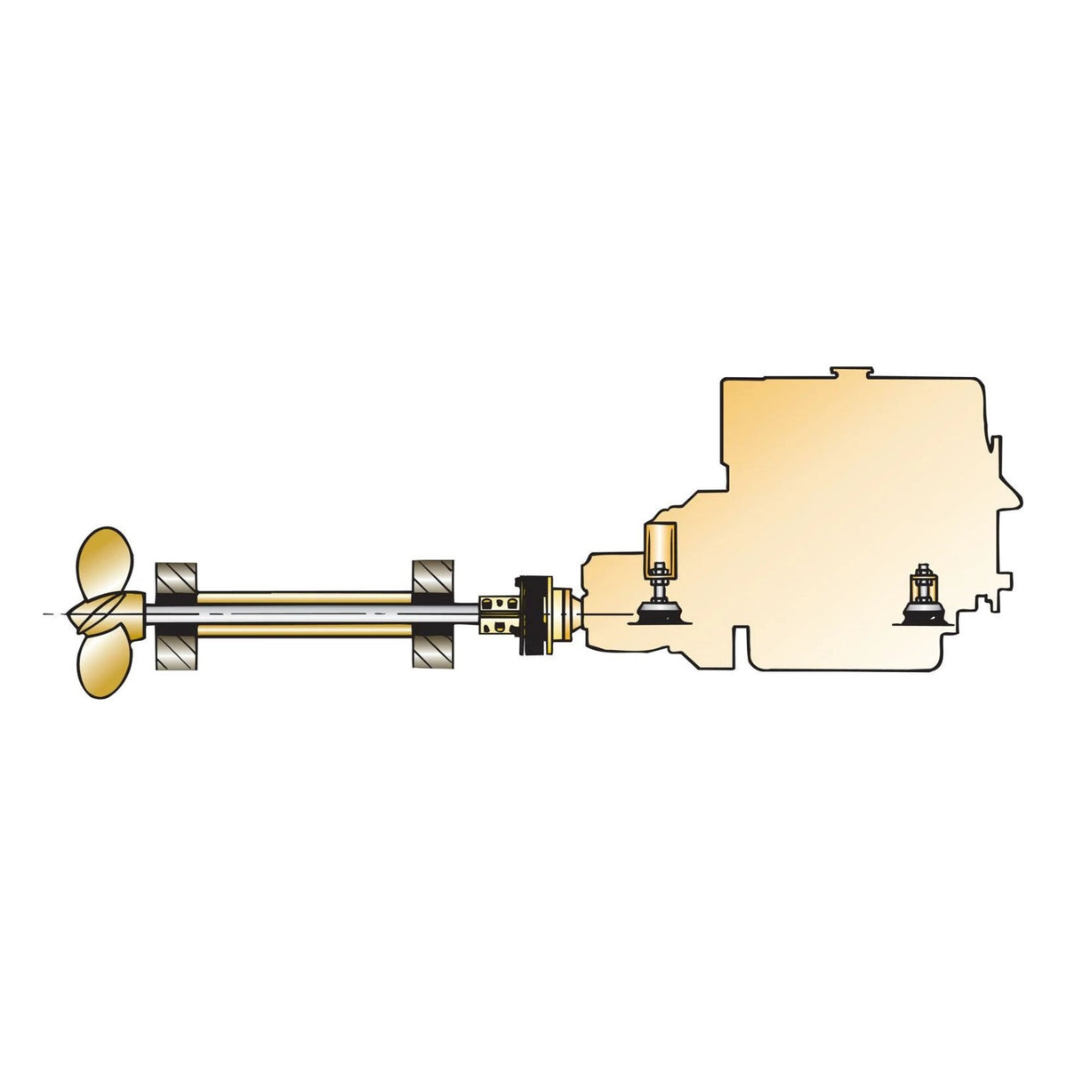 Vetus elastinė mova Bullflex 8, velenas Ø 40 mm – BULFL0840
