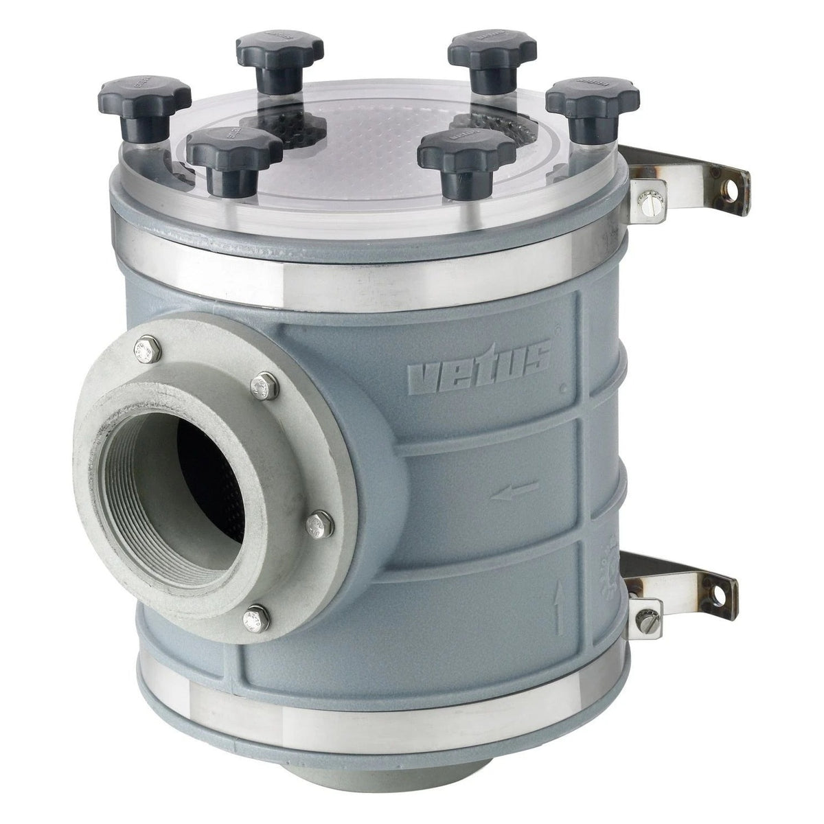 Vetus aušinimo vandens filtras FTR1900, G2½, žarnai Ø 63 mm