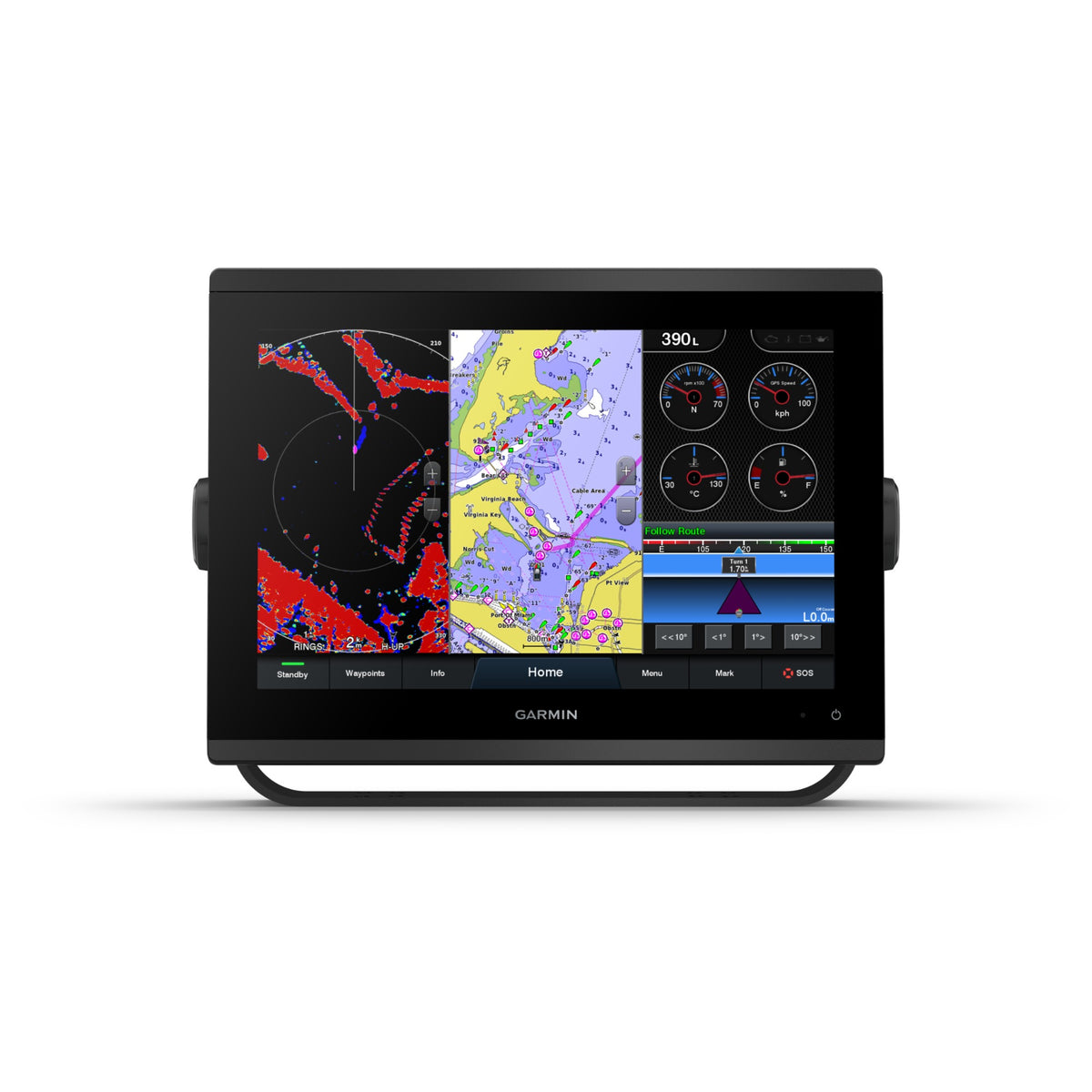 GARMIN GPSMAP 1223 – 12" profesionalus čartploteris reikliems jūreiviams
