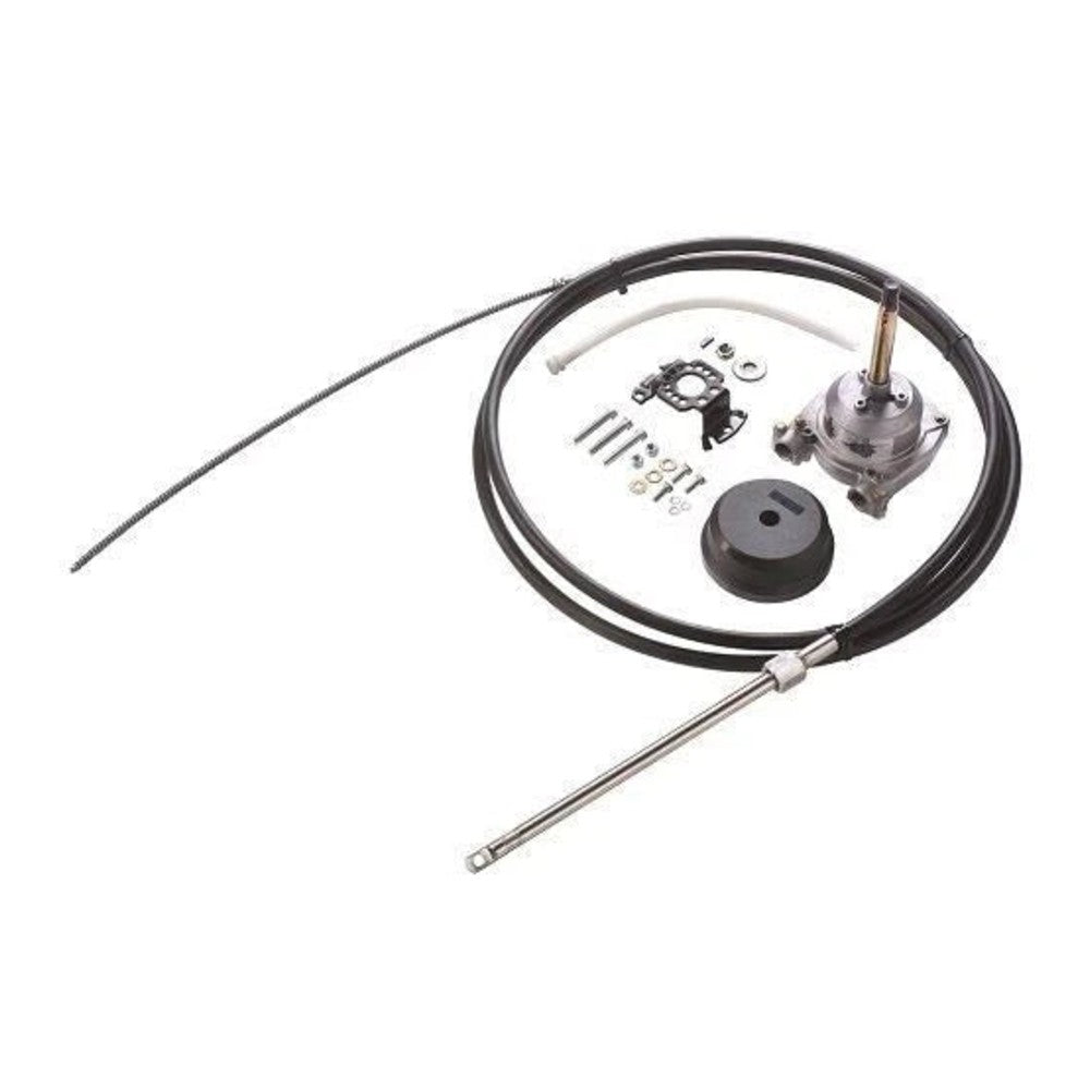 Vetus High Performance ZF trosinio vairo rinkinys iki 125 AG: vairo mechanizmas, 90° rėmas ir 244 cm trosas – HZFKIT8