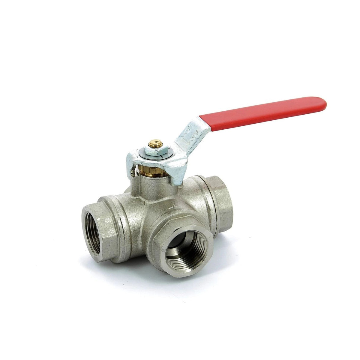 Vetus rutulinis ventilis, nikeliuotas žalvaris, G½, trieigis (L) – KRA1/2L