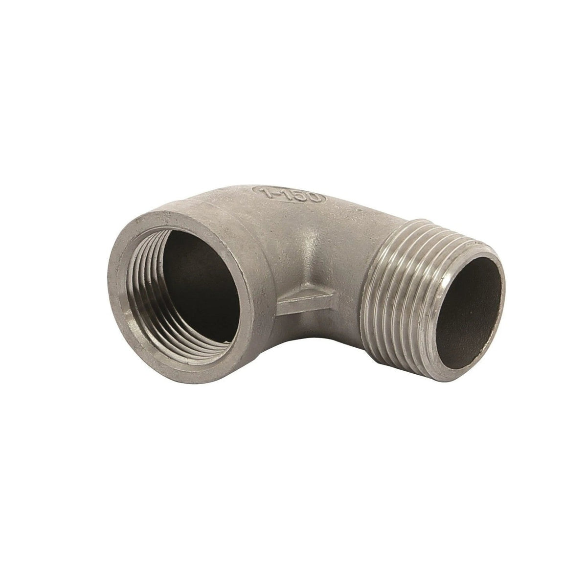 Vetus alkūnė 90°, nerūdijantis plienas, vidinis / vidinis sriegis G3/8" – QS050403