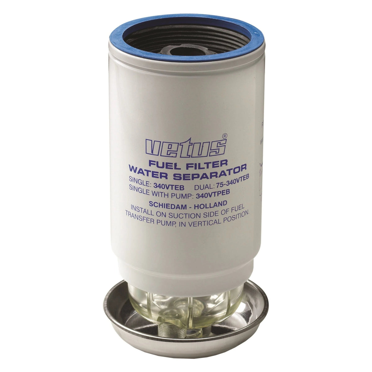 Vetus kuro filtro elementas 10 µm, iki 460 l/h, mėlynas