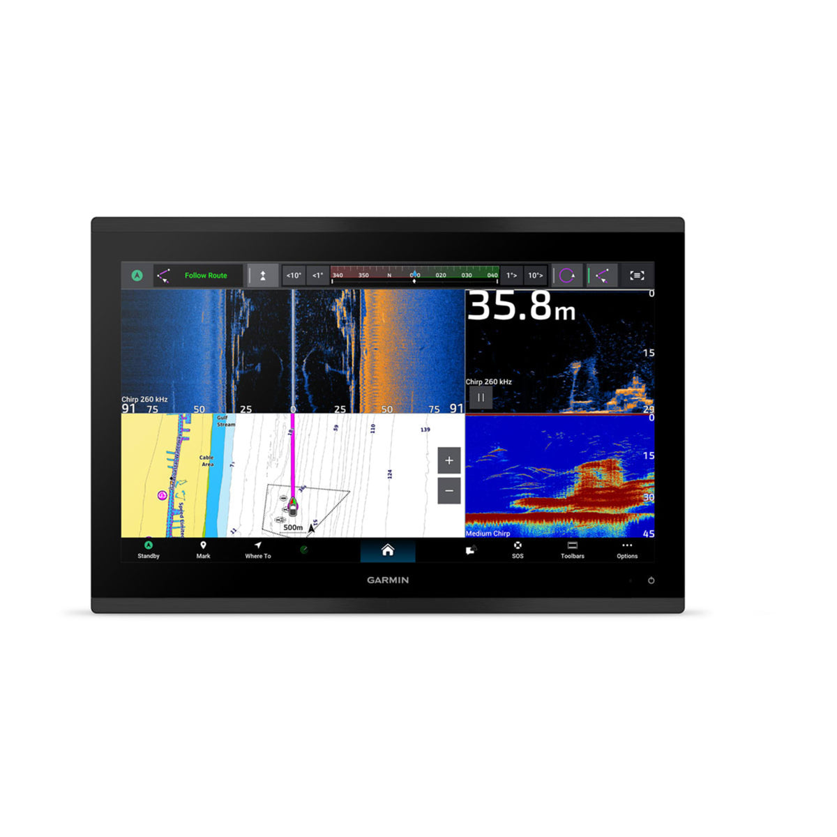 Garmin GPSMAP 9017xsv – 17" premium čartploteris su echolotu