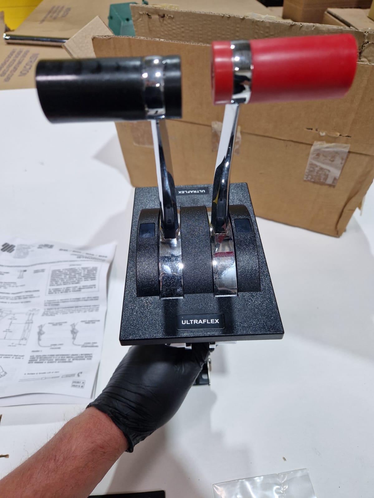 Ultraflex B46 valdymo svirtis / pavarų mechanizmas
